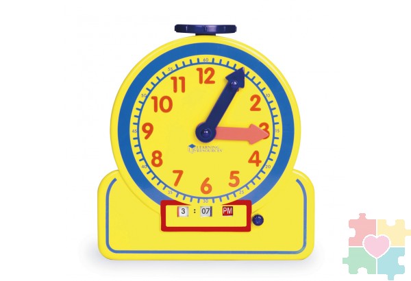 Развивающая игрушка "Учимся определять время. Игрушечные часы большие"  (22.5см., 1 элемент)